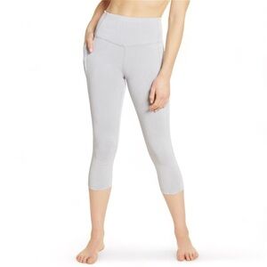 • Zella • Live In High Waist Stone Wash Pocket Crop Leggings